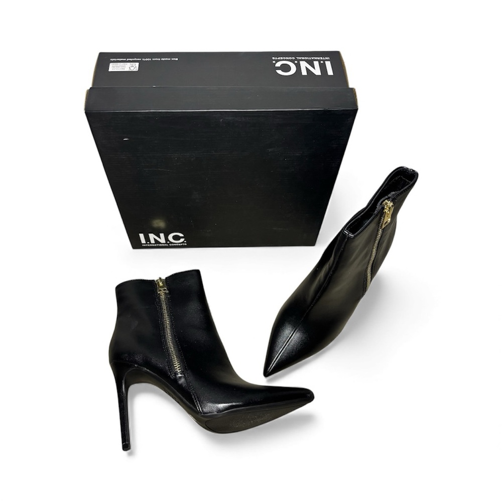 INC International Concepts Sarishaa Women's Black Ankle Boots